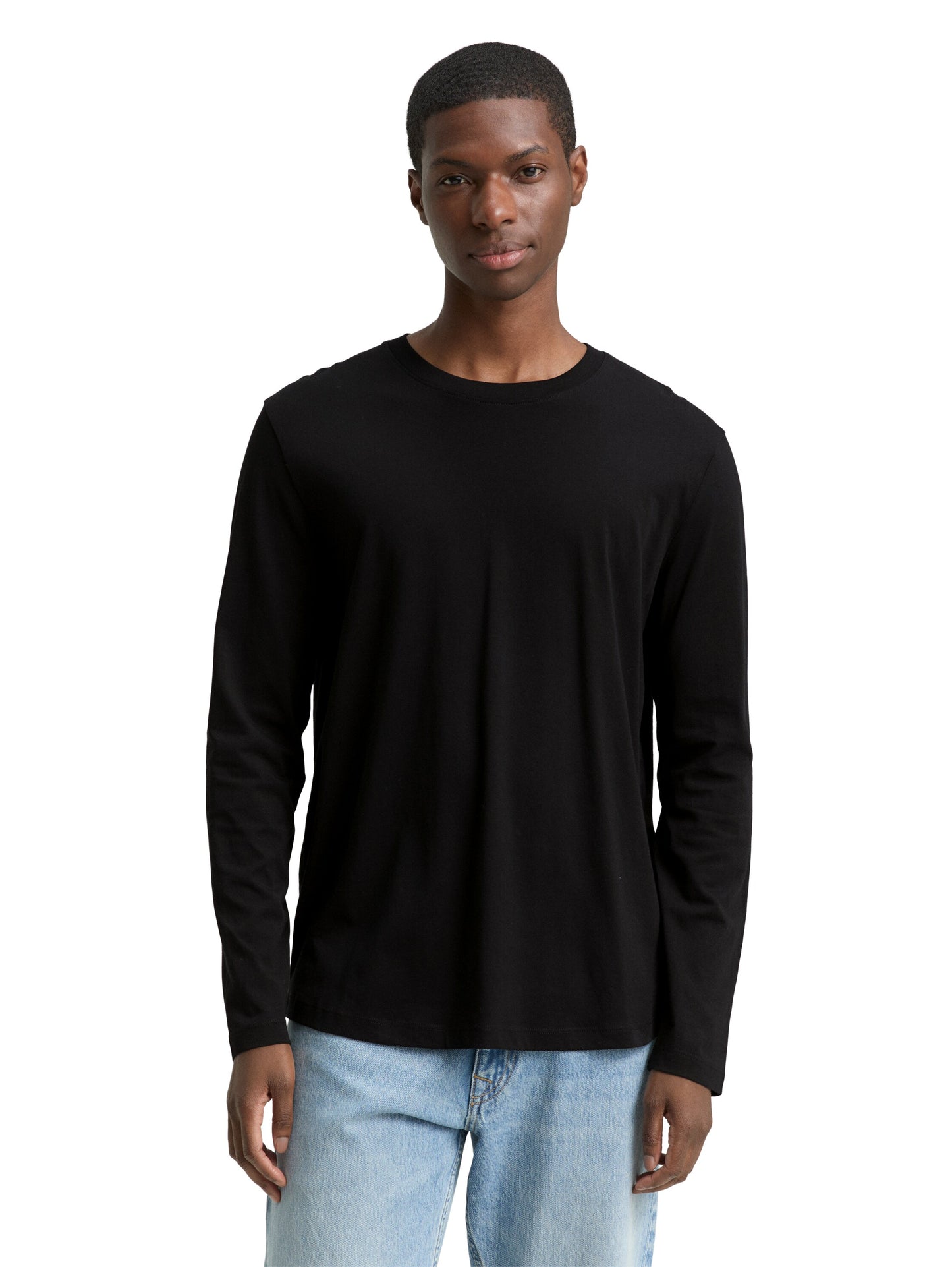 Basic Langarmshirt aus Baumwolle