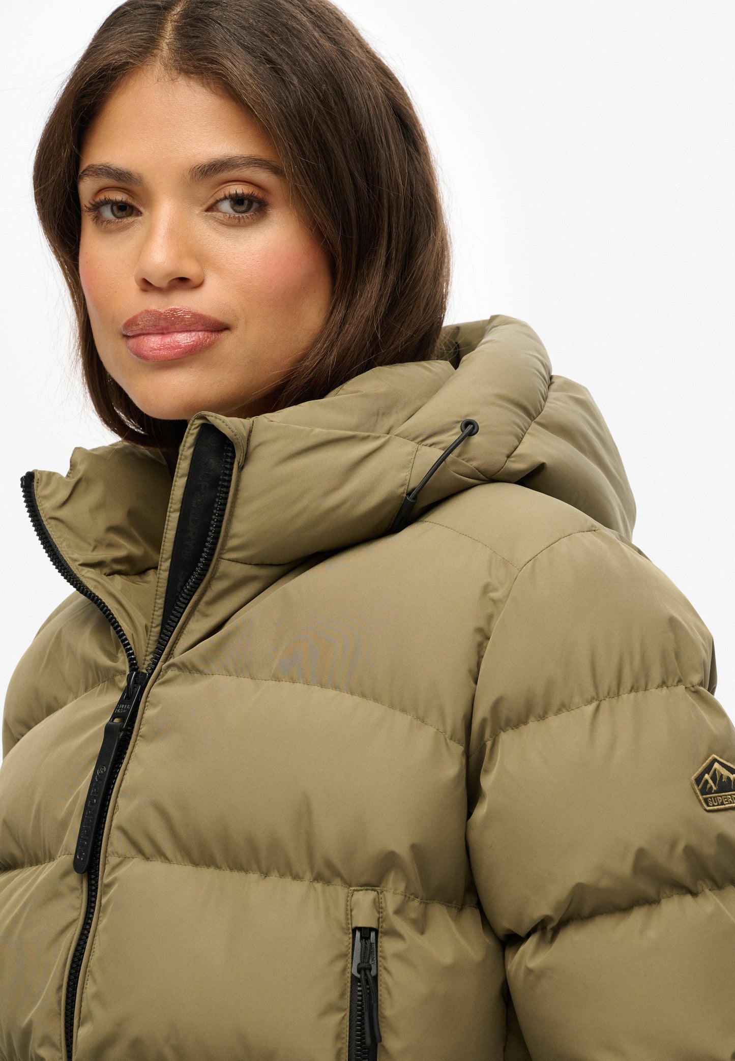 Sportliche Kapuzen-Steppjacke