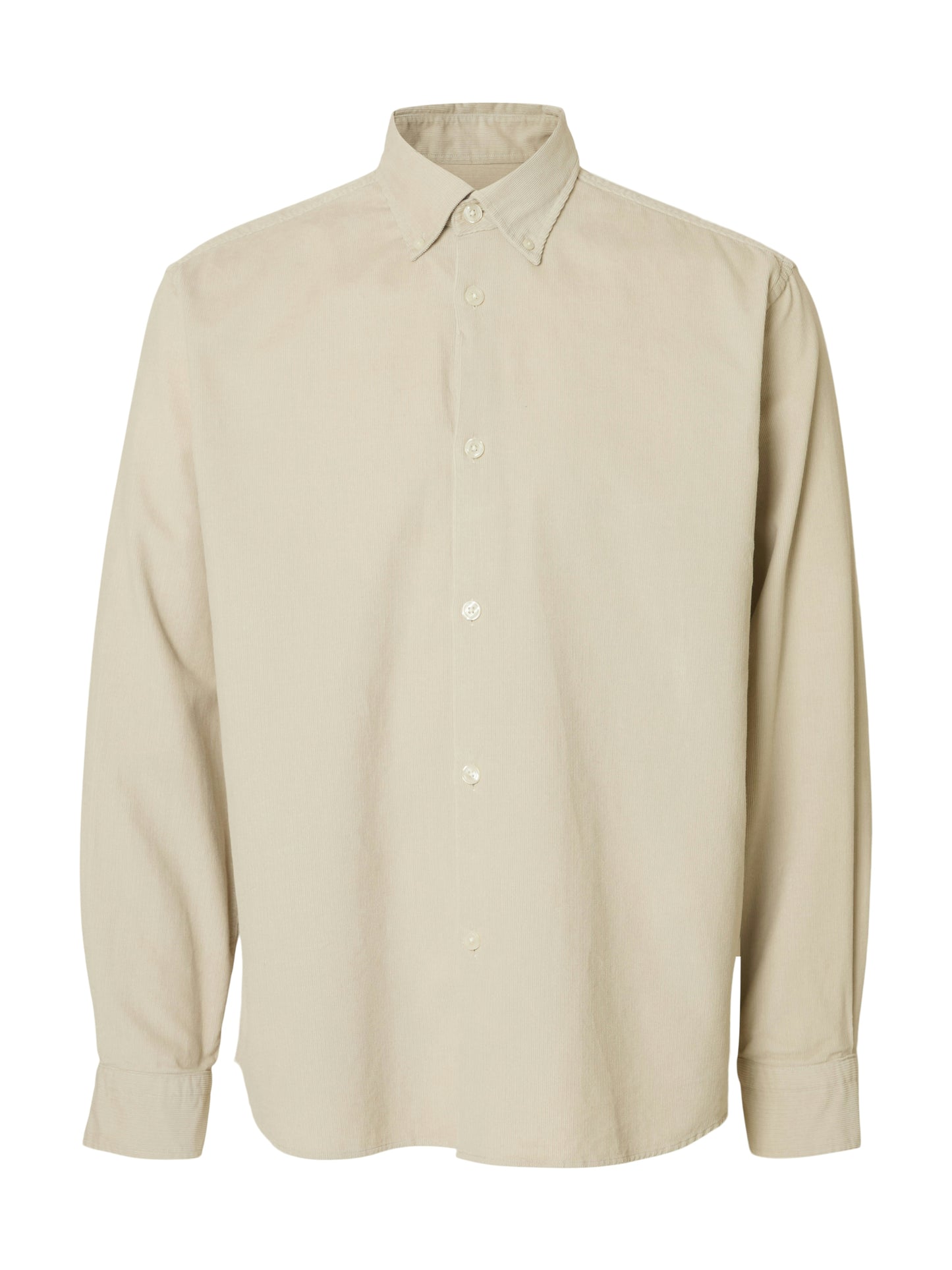 SLHREGDANNI CORD BD LS SHIRT NOOS