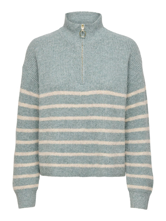 ONLTOKYO L/S ZIP PULLOVER KNT NOOS