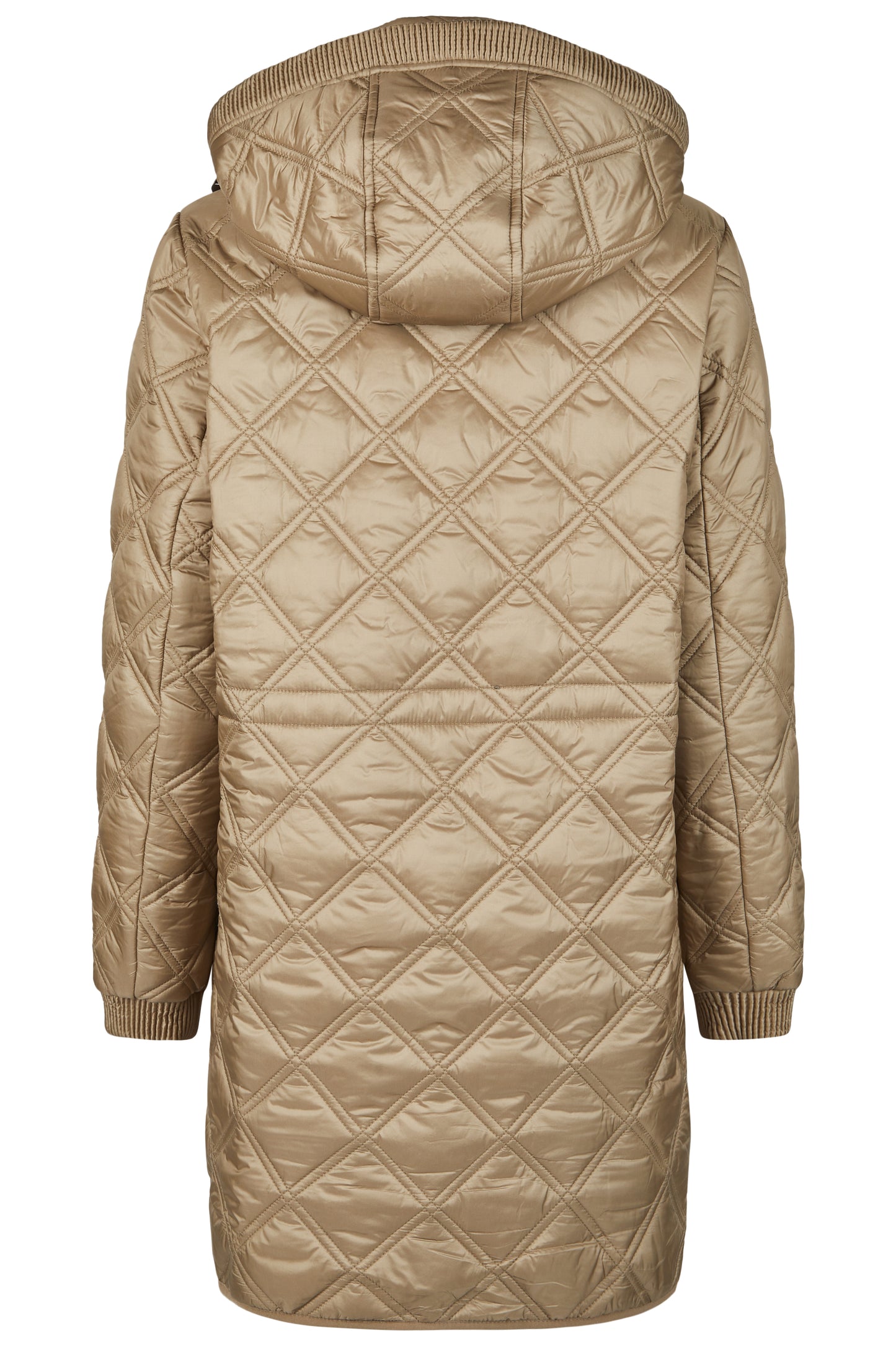Sandwich-Steppjacke mit Kapuze