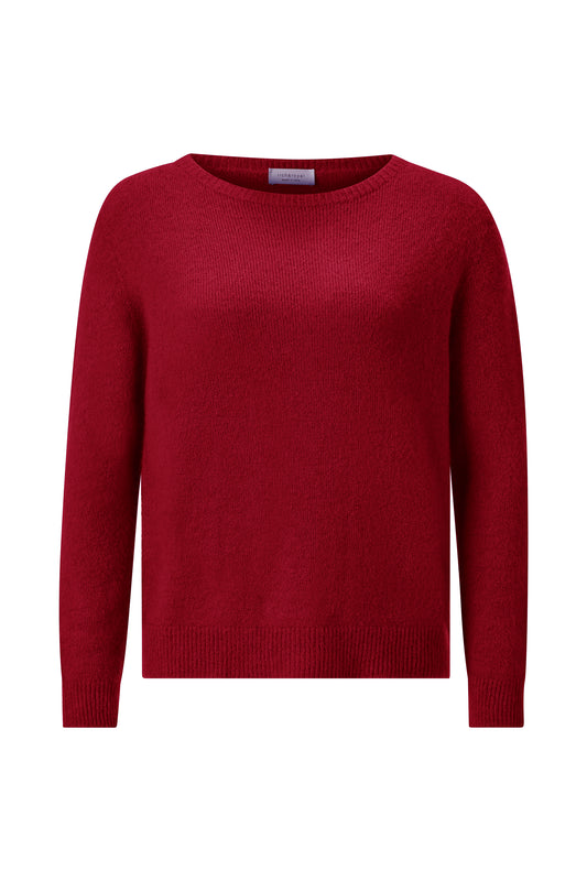 Cozy Crew Neck, holiday red