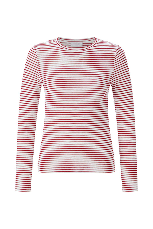 Sparkle Striped Longsleeve, holiday red