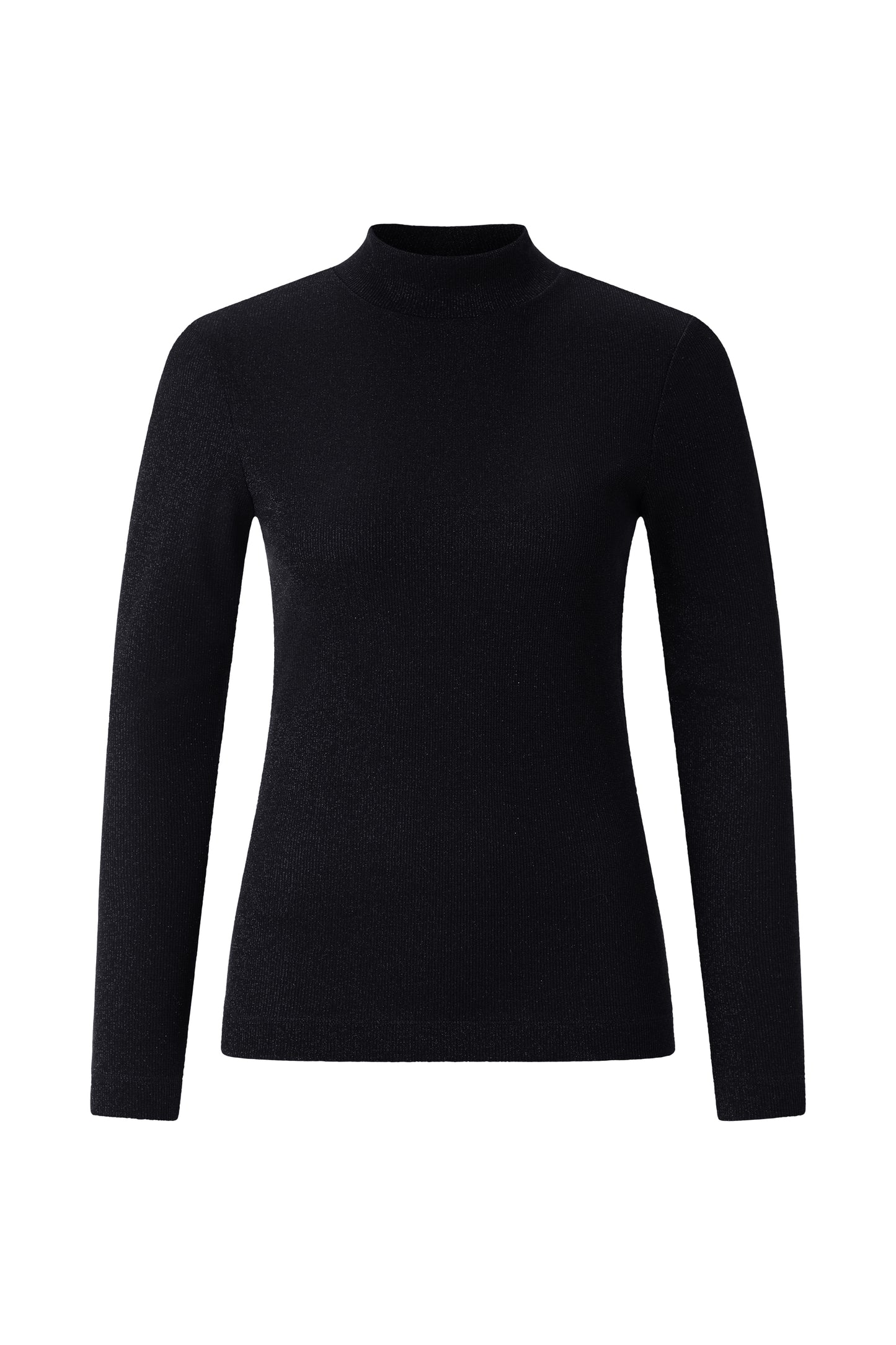 EV Glam Rib Turtle Longsleeve, black