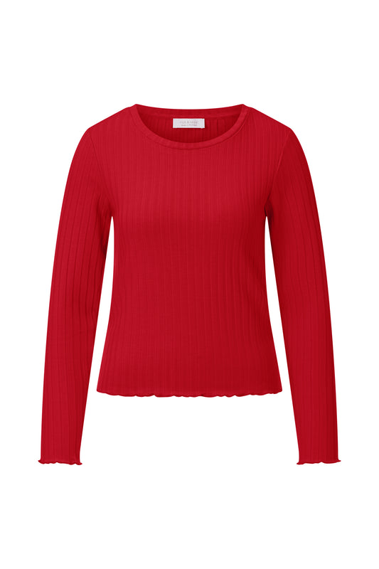 Rib Longsleeve, holiday red