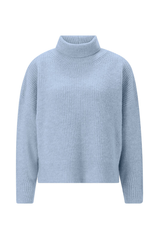 Roll Neck, frosty blue