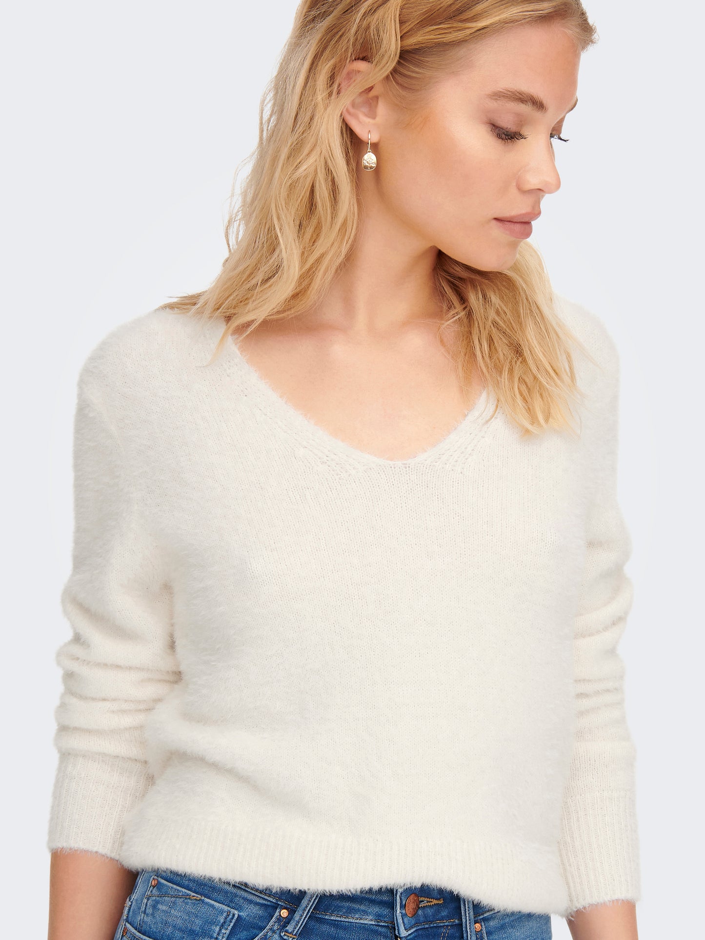 ONLELLA PIUMO LS V-NECK KNT