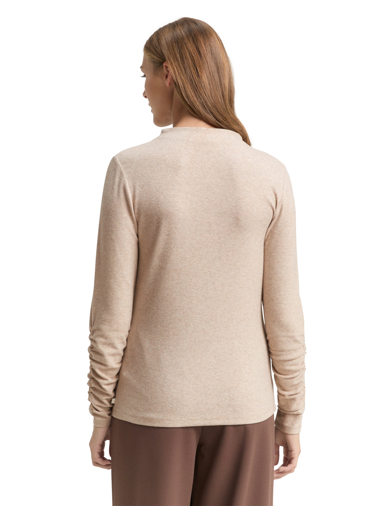 Langarmshirt mit Raffärmeln