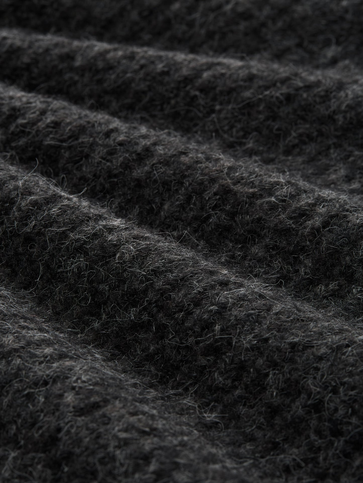 Relaxed Fit Strickpullover mit Stehkragen