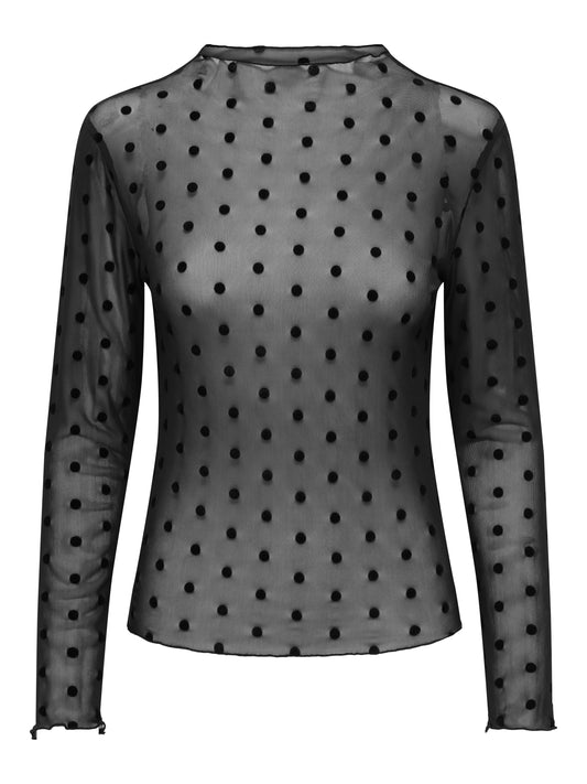 ONLJULIET L/S MOCKNECK TOP BOX JRS