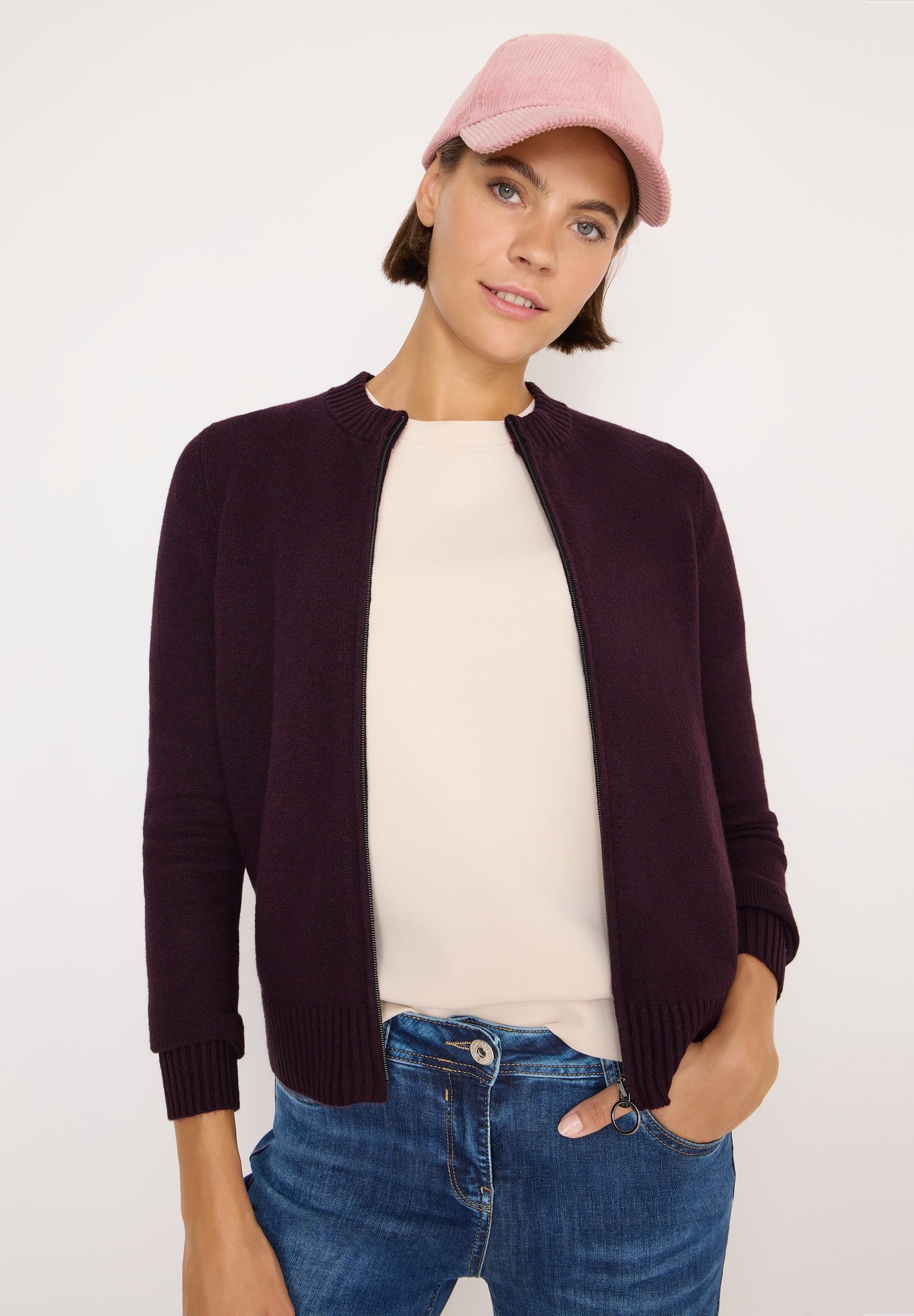 Cosy Cardigan mit Zipper