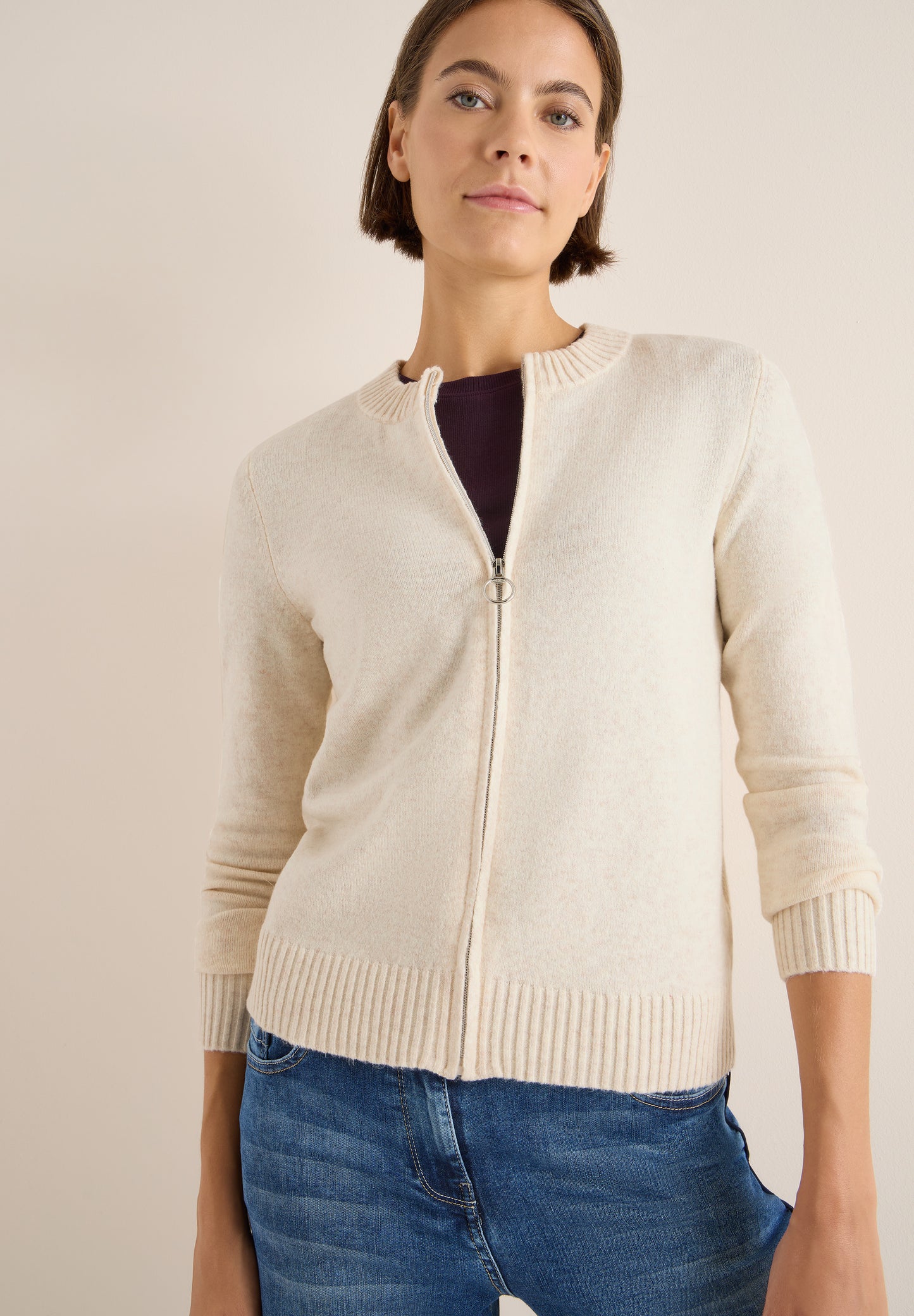 Cosy Cardigan mit Zipper