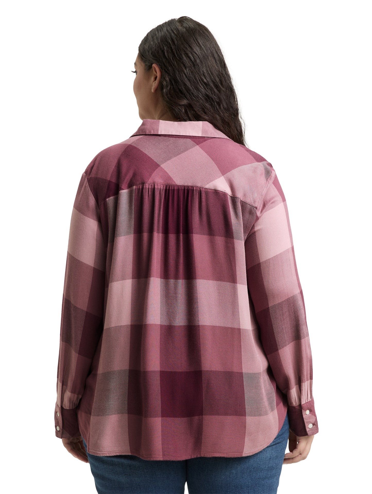 Plus Size - Hemdbluse mit Karomuster