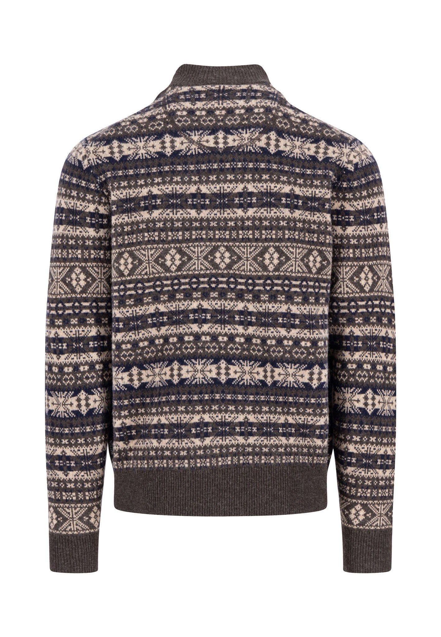 Zip Troyer, Jacquard, Lambswool*RWS