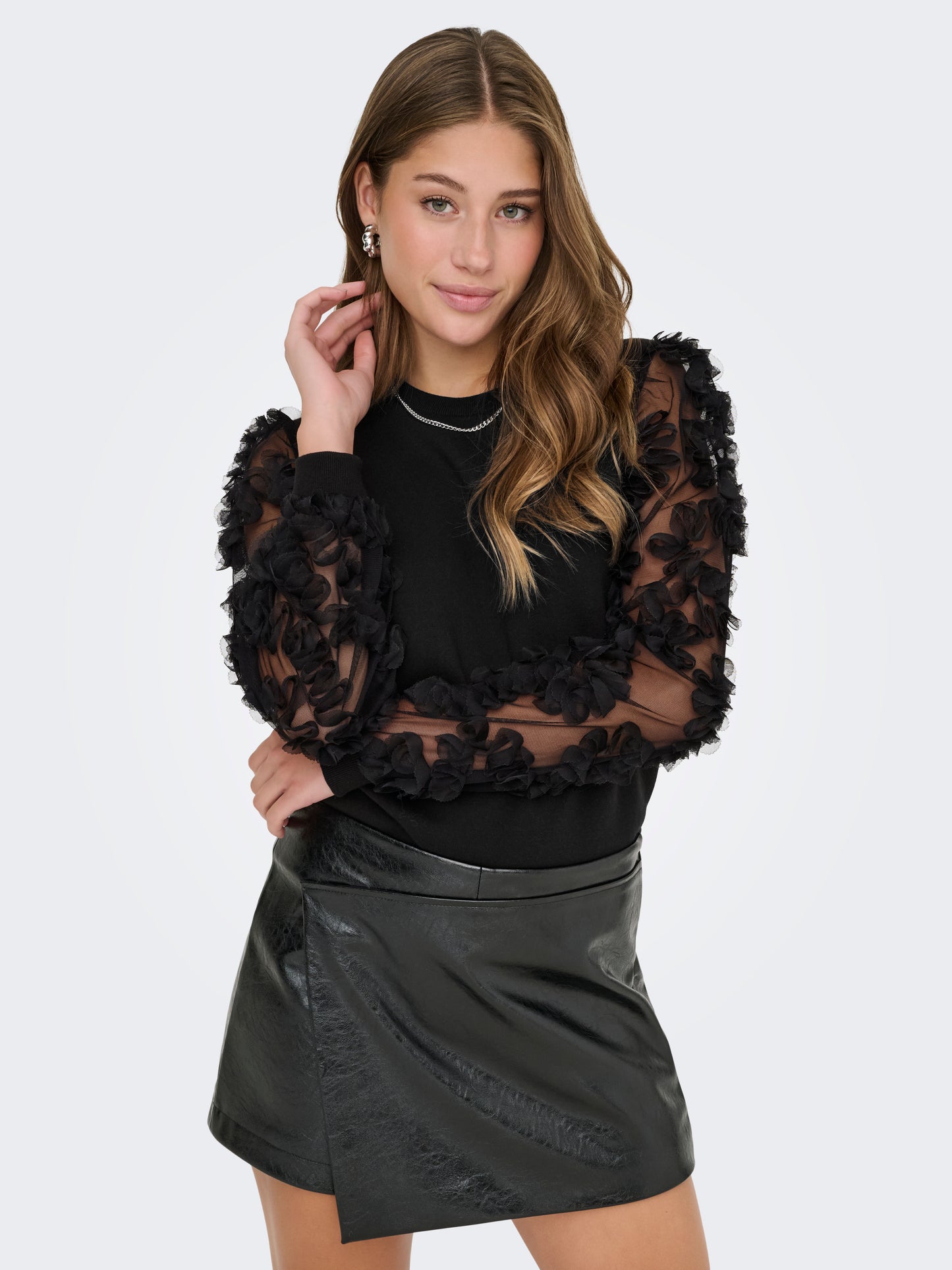 ONLLAVIN L/S O-NECK MIX SWT