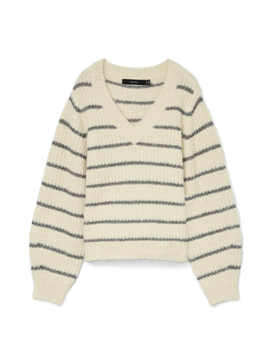 VMAWESOME SHINE LS V-NCK STRIPE PULL BOO