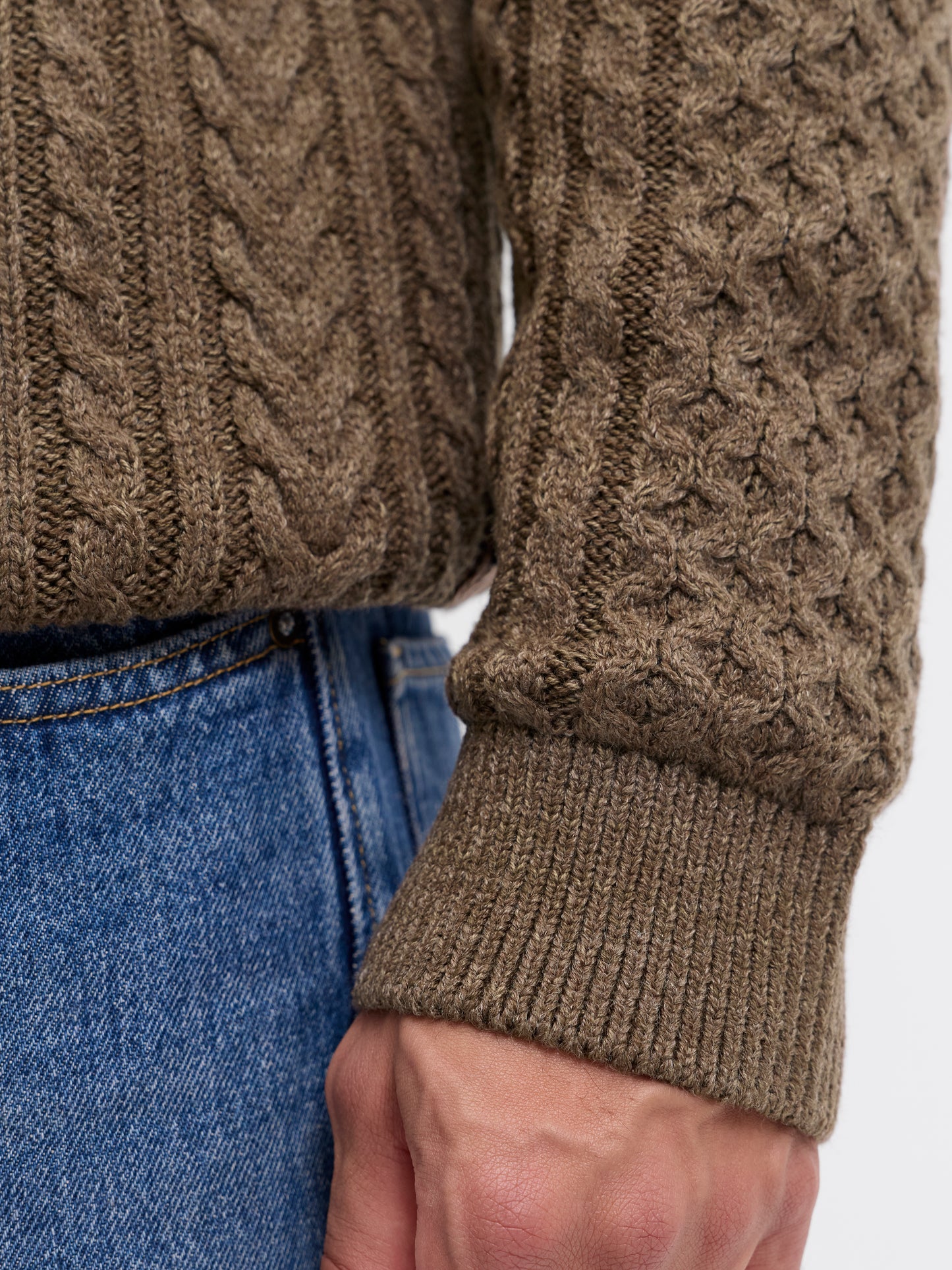 JPRBLUSEAN KNIT CABLE CREW NECK SN