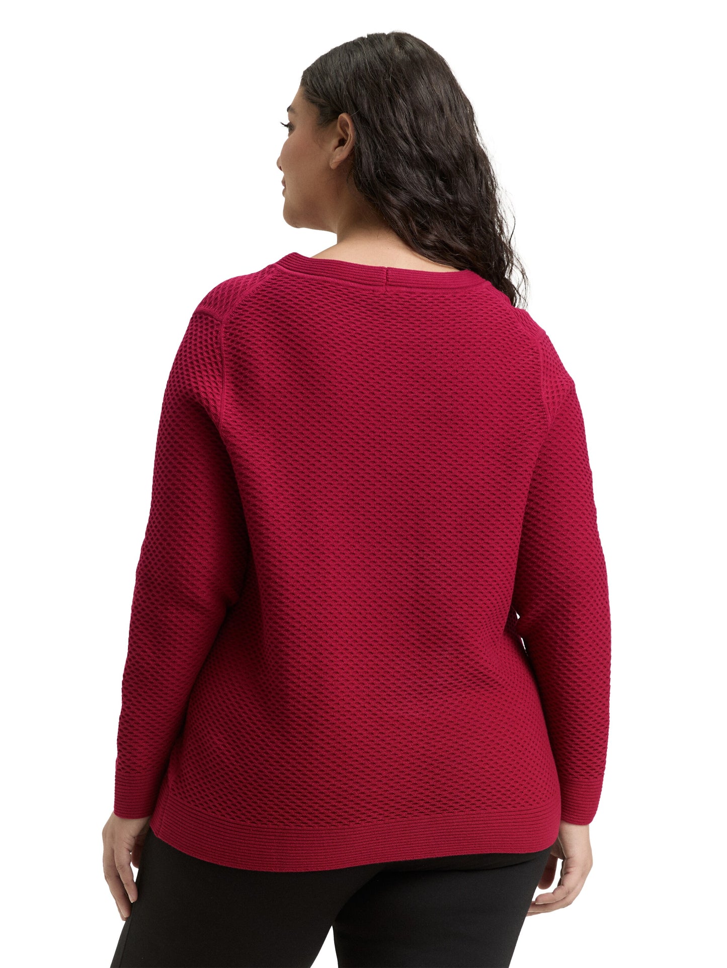 Plus Size - Loose Fit Strickpullover aus Baumwolle