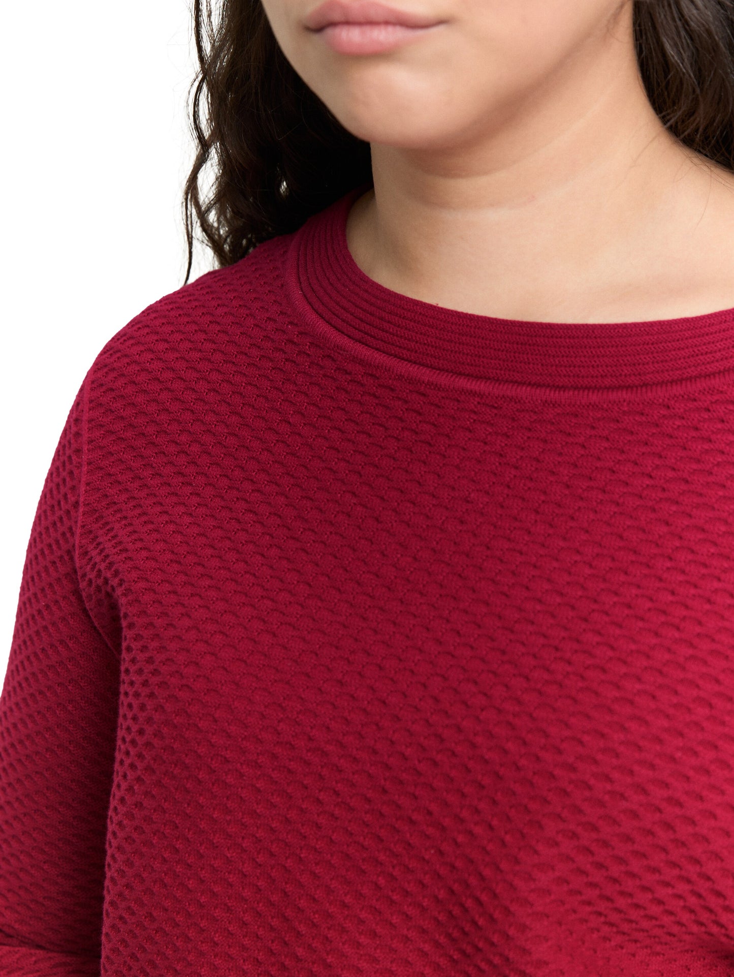 Plus Size - Loose Fit Strickpullover aus Baumwolle