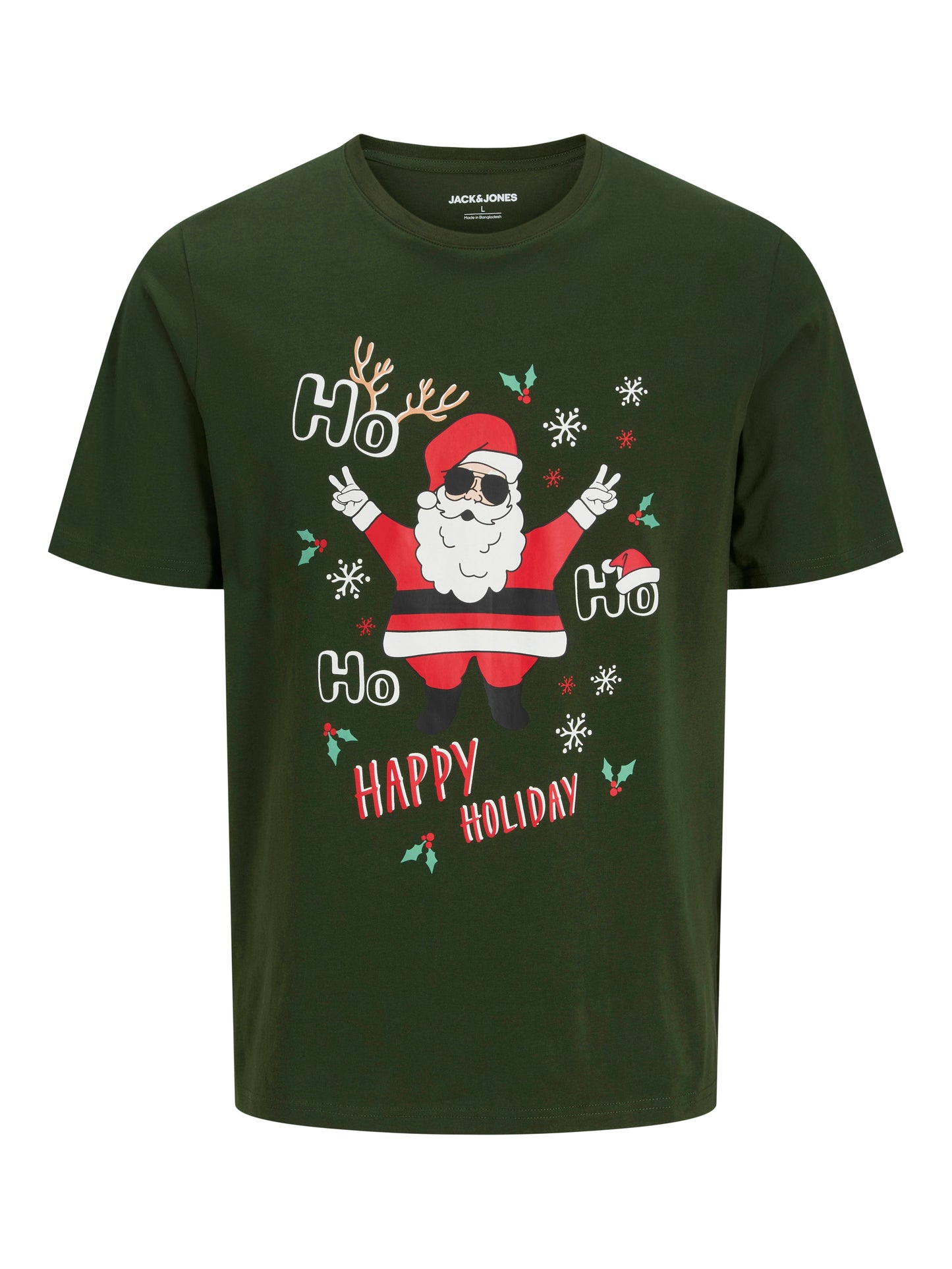 JJCHRISTMAS TEE SS CREW NECK JNR