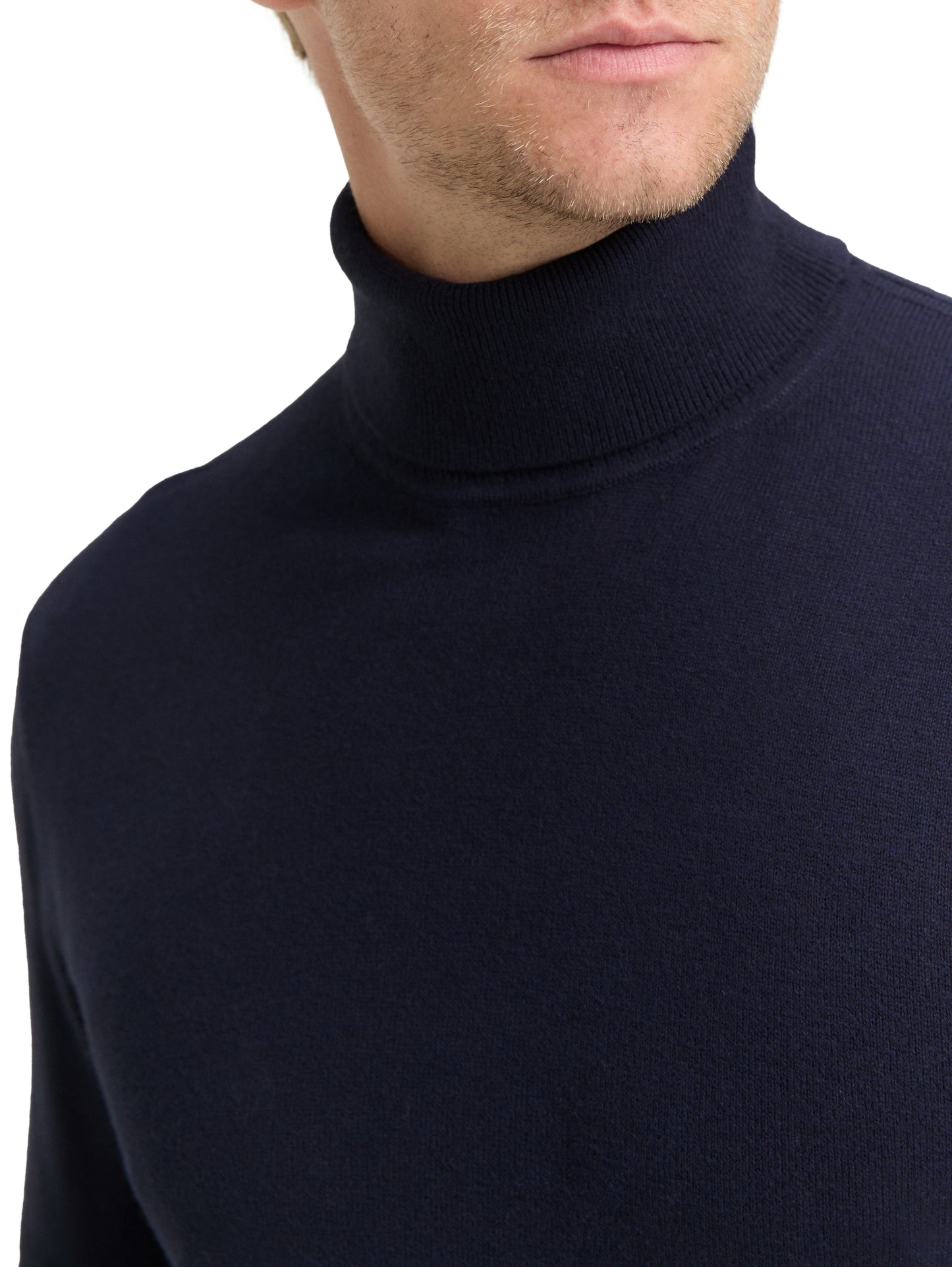 Rollkragenpullover mit Kaschmir-Anteil