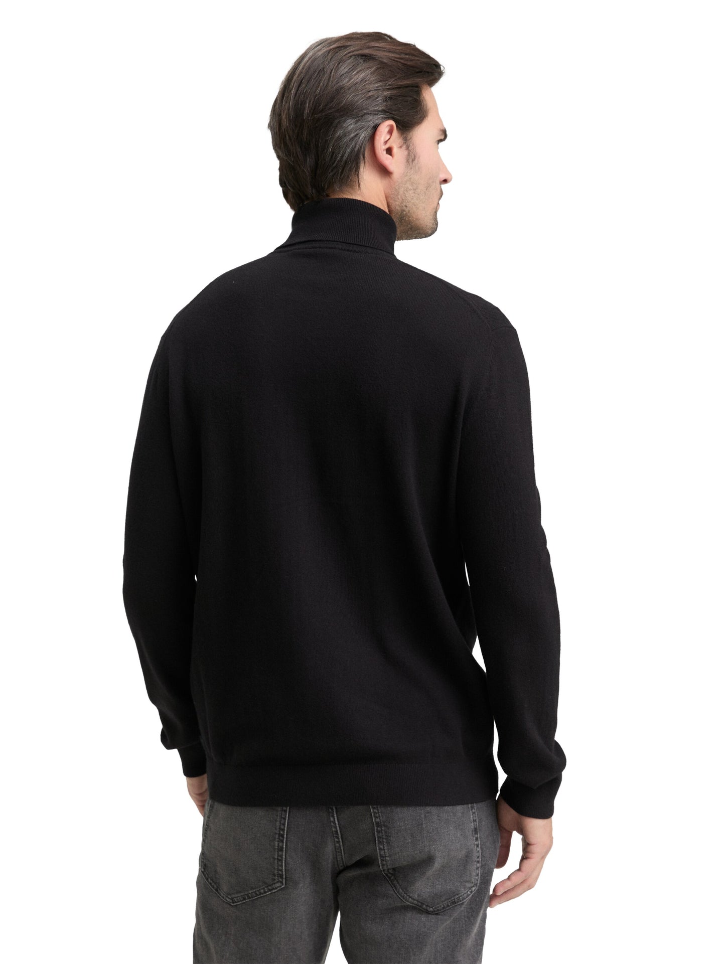 Rollkragenpullover mit Kaschmir-Anteil
