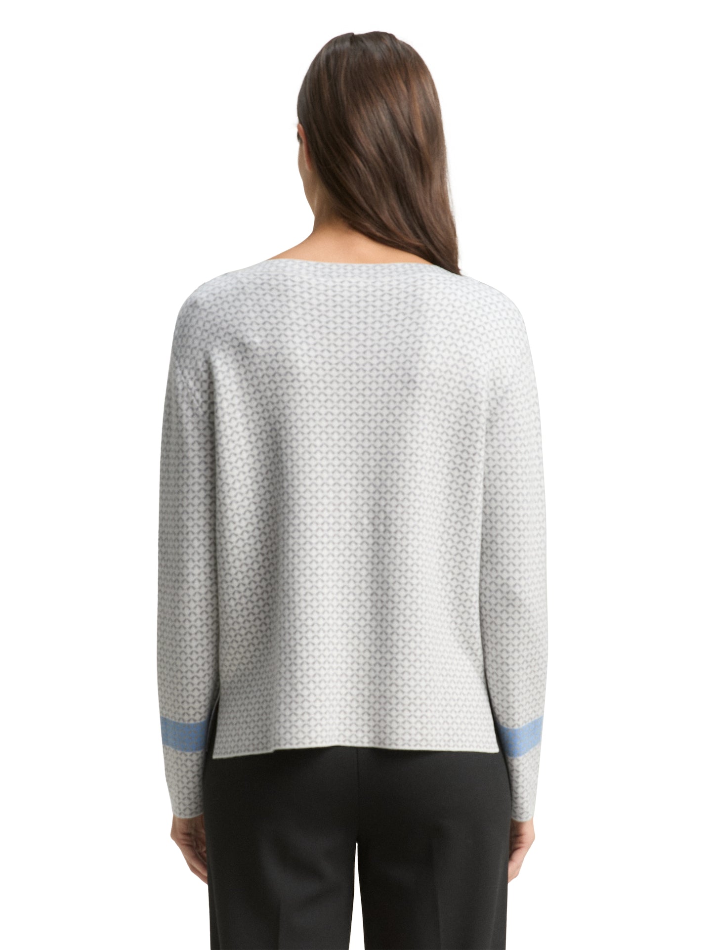 Loose Fit Jacquard Strickpullover