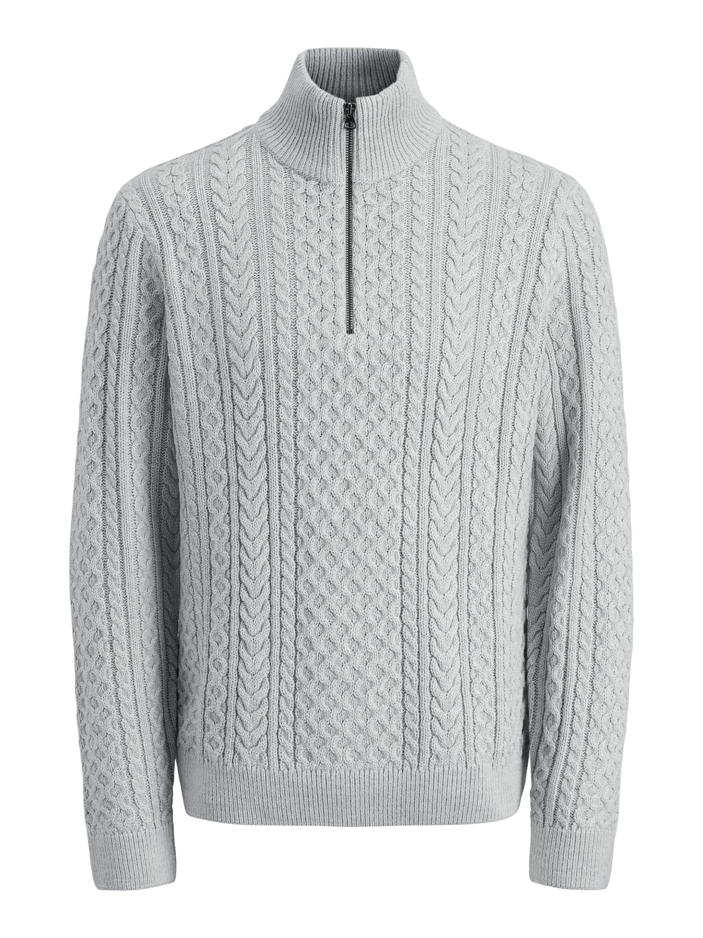 JPRBLUSEAN KNIT CABLE HALF ZIP SN