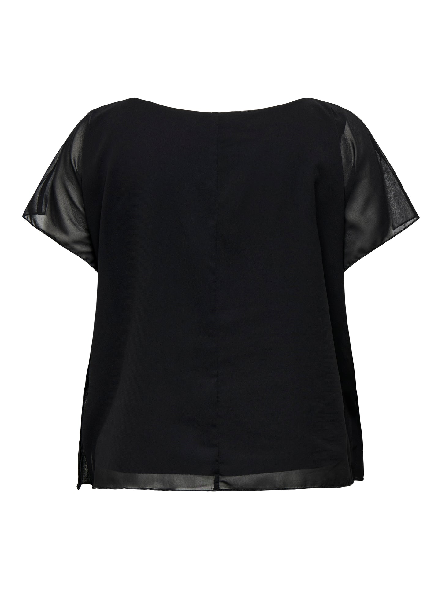 CARCOKO SS O-NECK TOP WVN