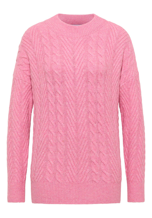 Pullover mit Zopfmuster