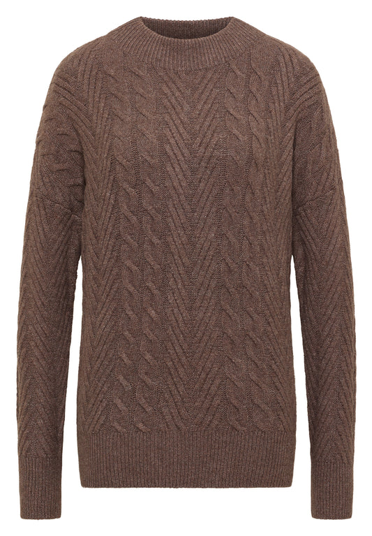Pullover mit Zopfmuster