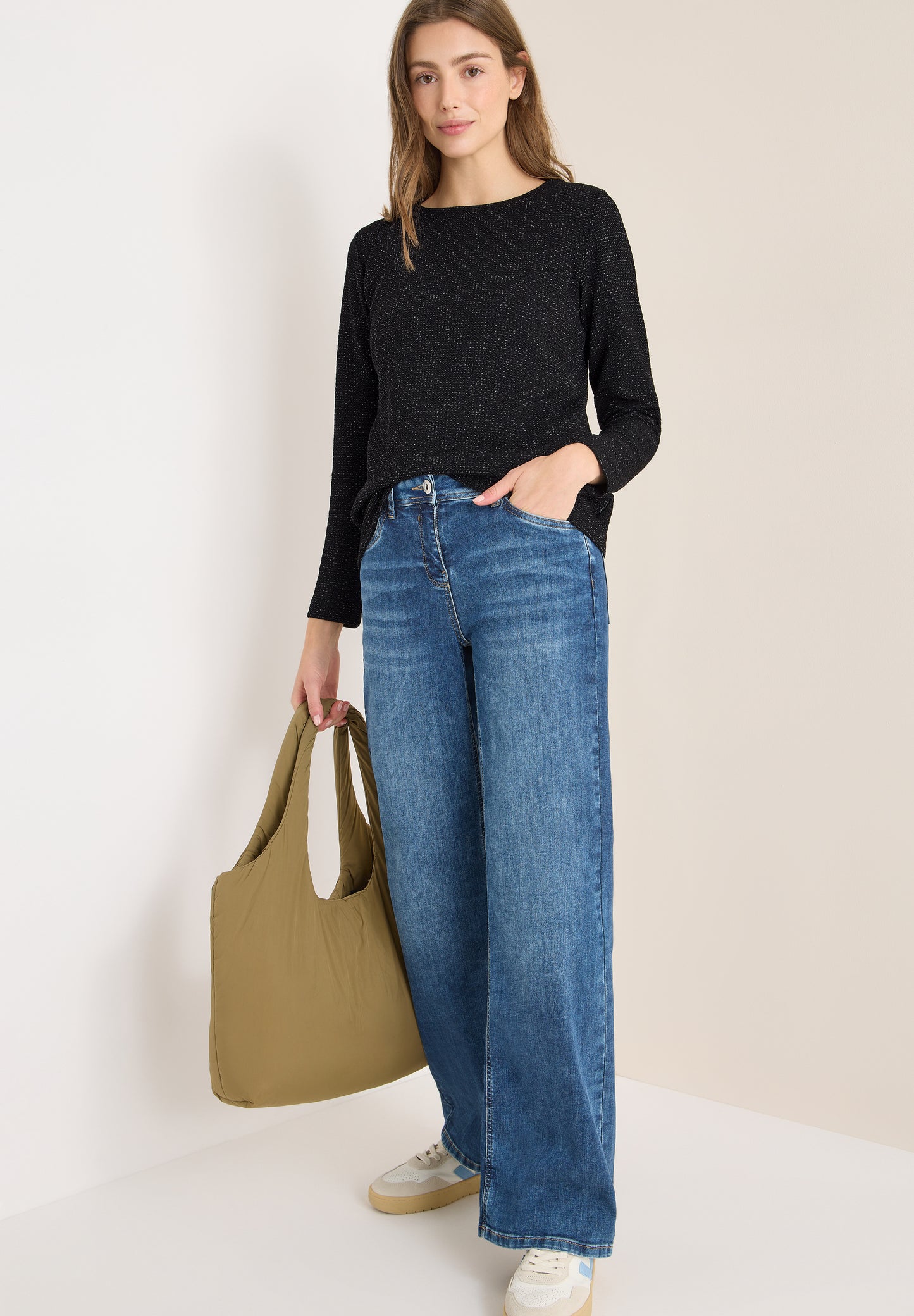 Glitzer Strukturshirt