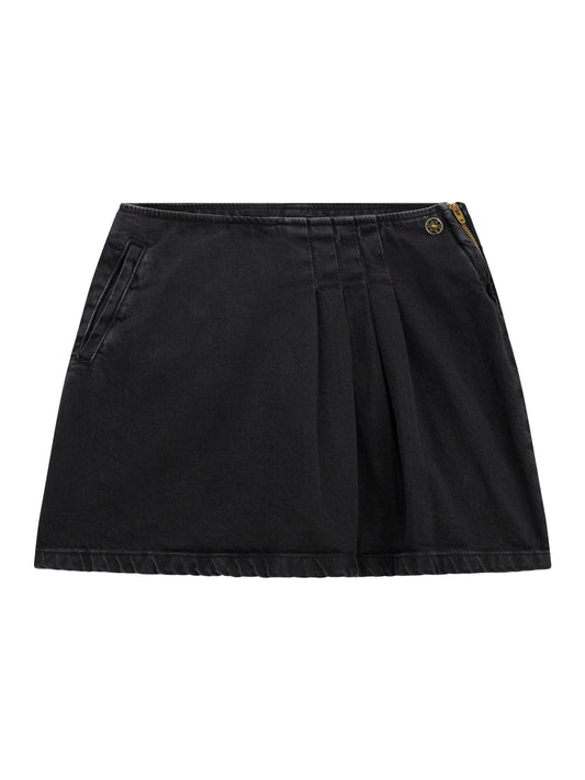 SKIRT BLACK RIGID DENIM