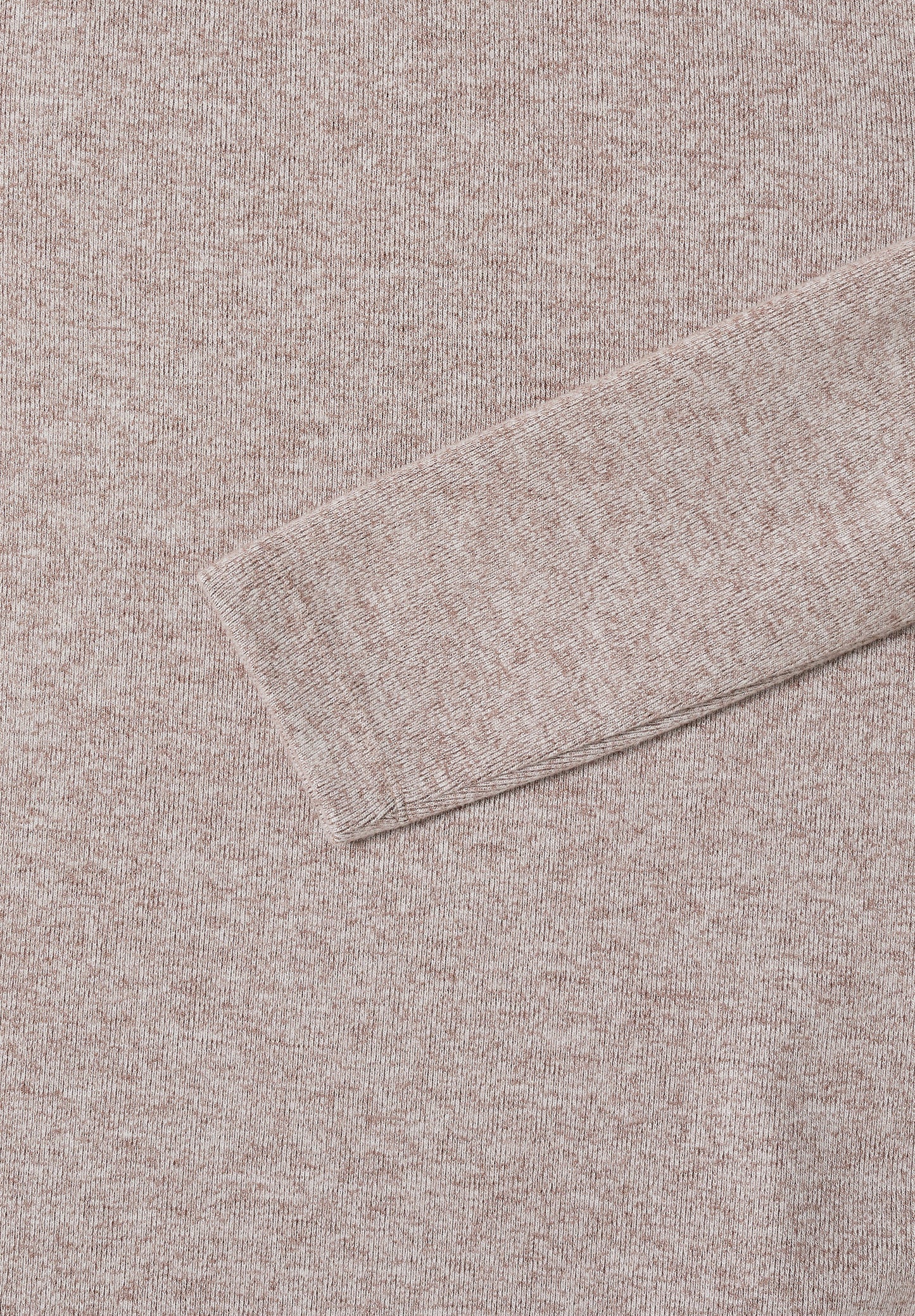 Funnelneck Melange Rippshirt