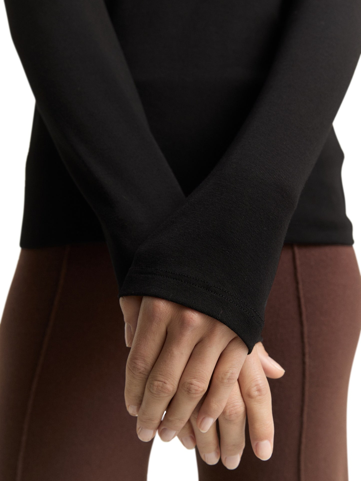 Langarmshirt mit Rollkragen