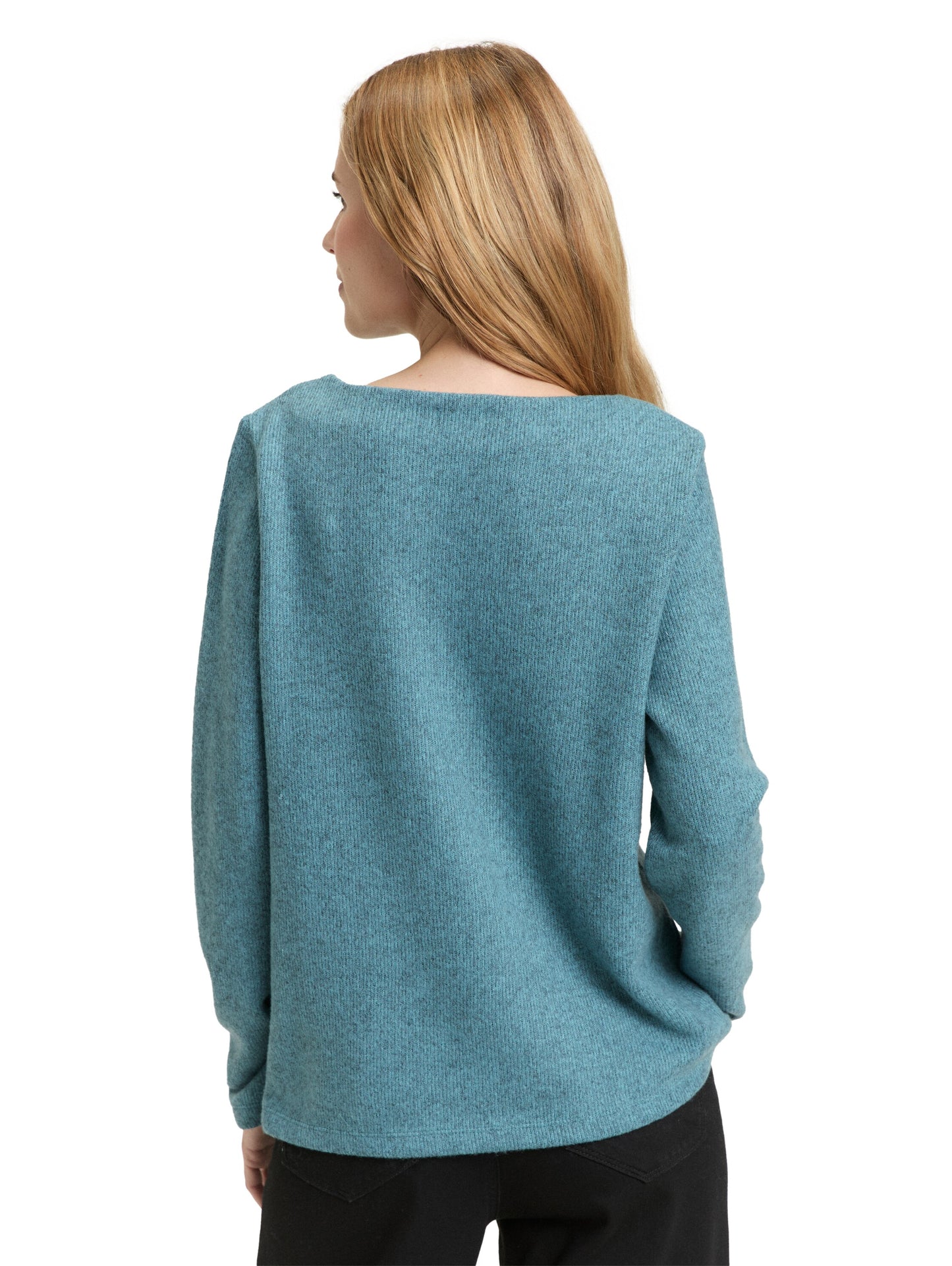 Soft-Touch Sweatshirt mit Knopf-Details