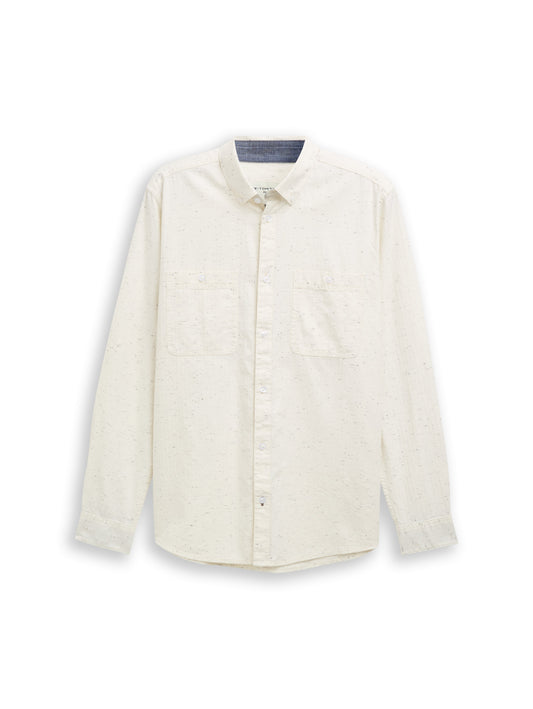 Regular Fit Hemd in Melange-Optik