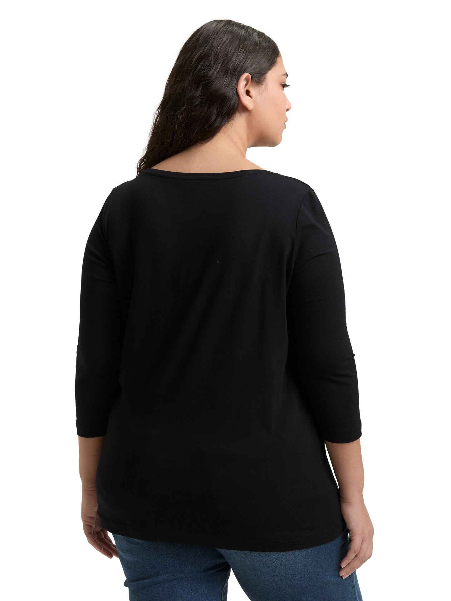 Plus Size - Langarmshirt mit Print