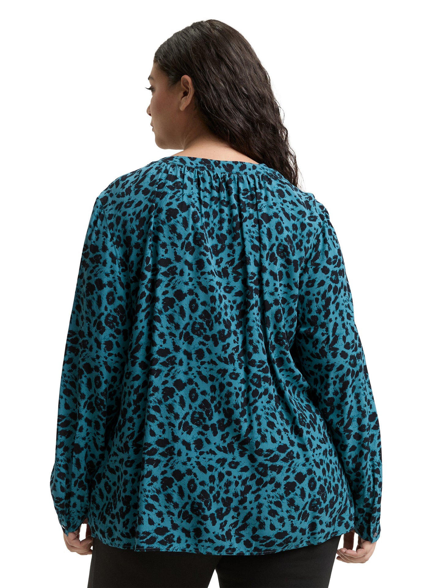 Plus Size - Bluse mit Leo-Print