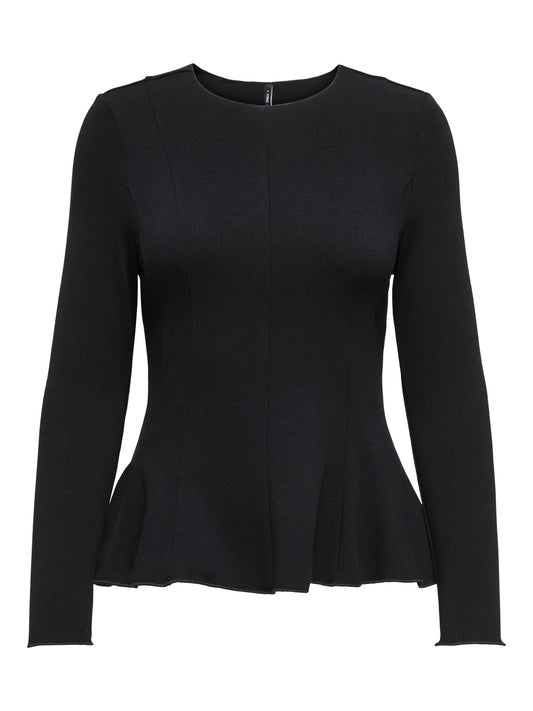 ONLKENYA L/S PEPLUM TOP JRS NOOS