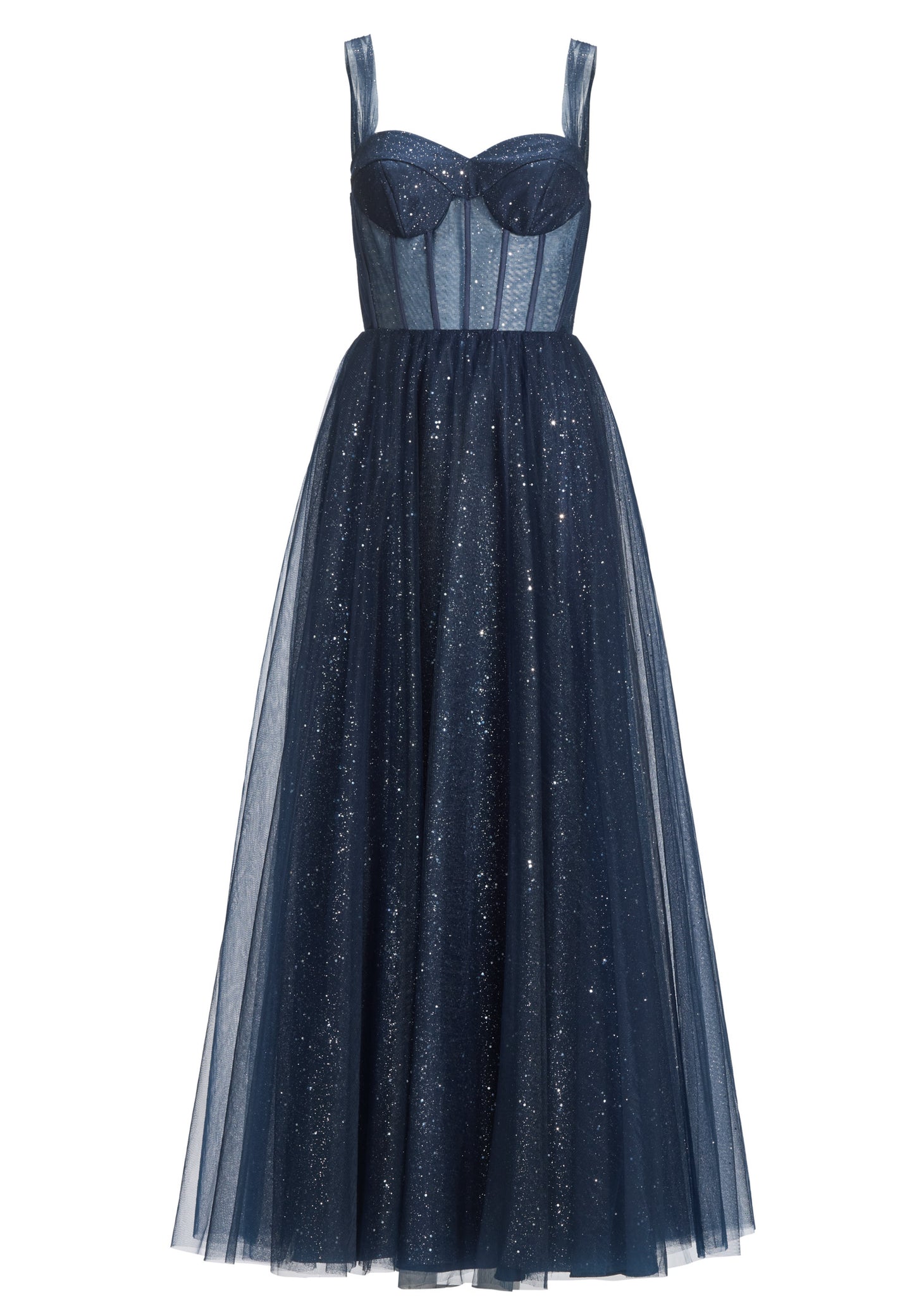 Tüllrobe mit Schimmereffekt