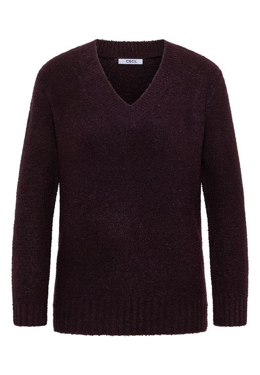 Bouclé V-Neck Pullover