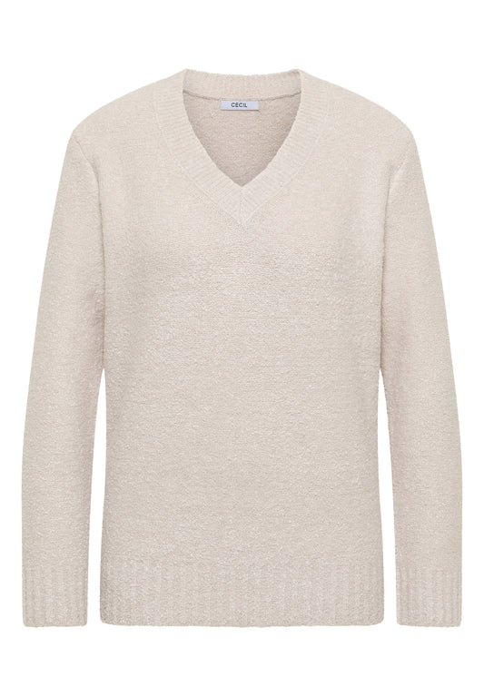 Bouclé V-Neck Pullover