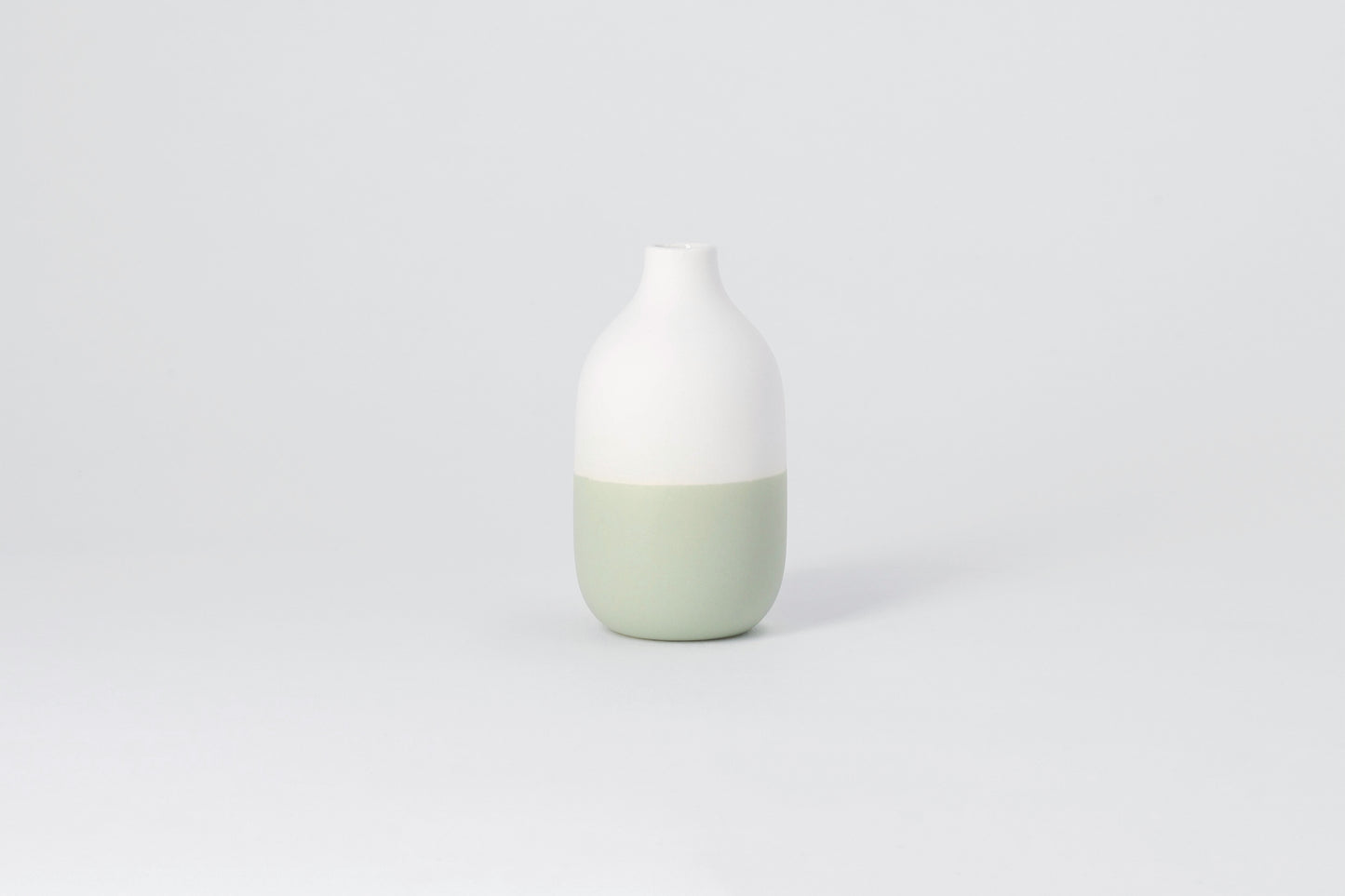 Mini Flaschenvasen gruen 4er Set 5-8,5x3,5-4,5cm,