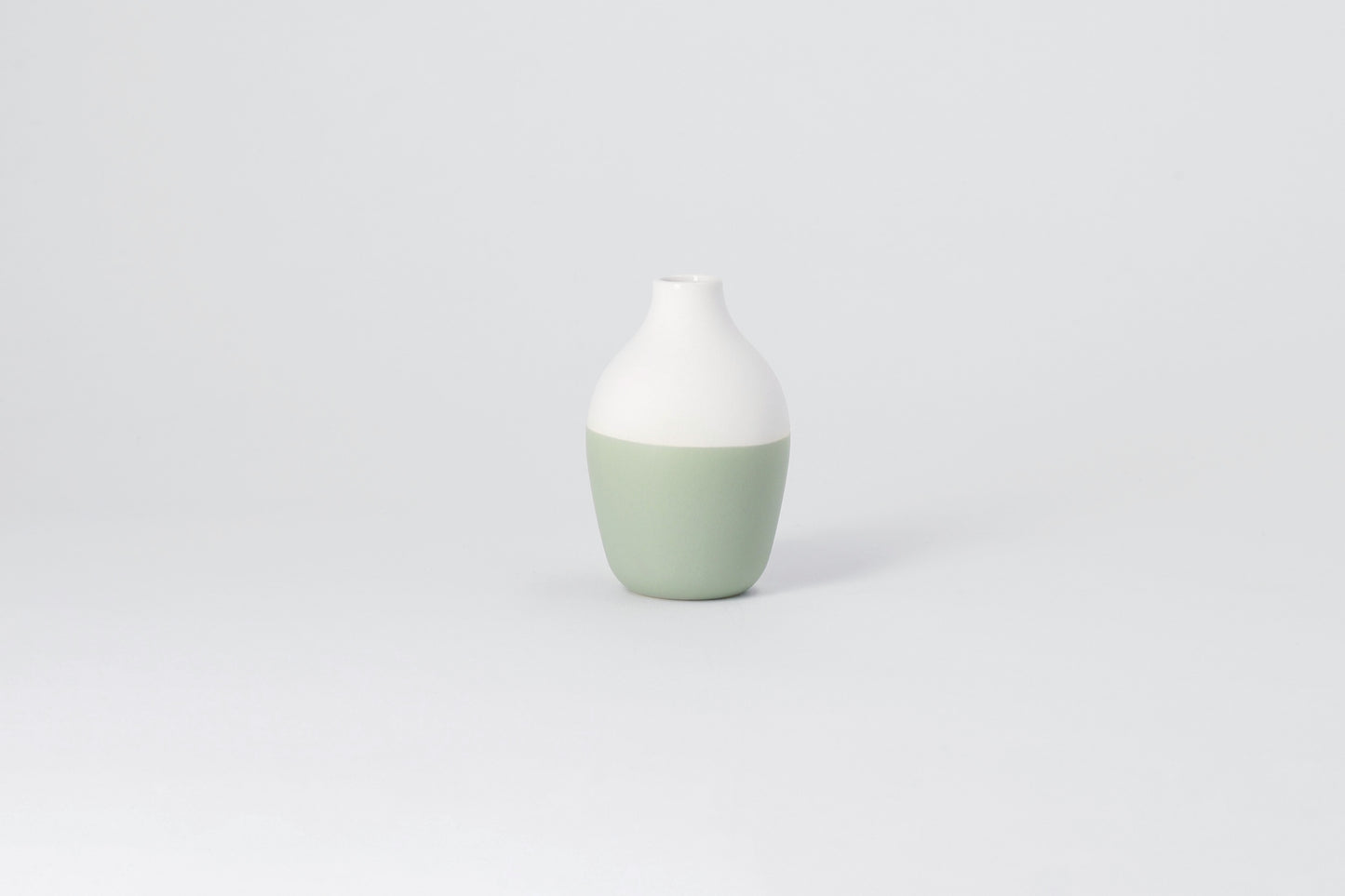 Mini Flaschenvasen gruen 4er Set 5-8,5x3,5-4,5cm,