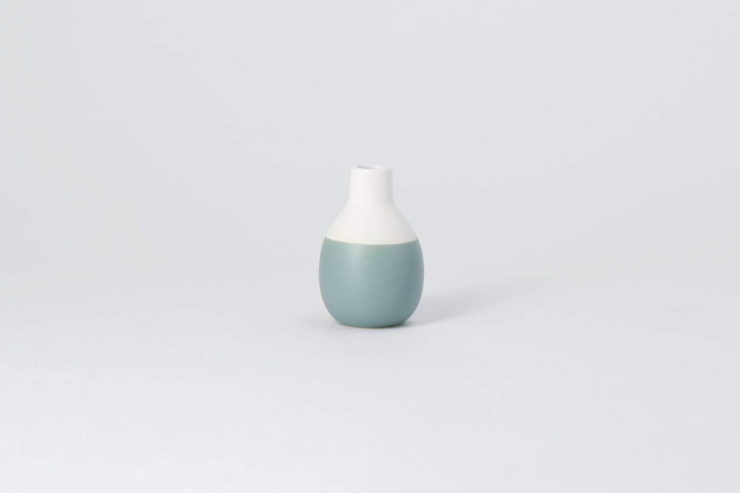 Mini Flaschenvasen gruen 4er Set 5-8,5x3,5-4,5cm,