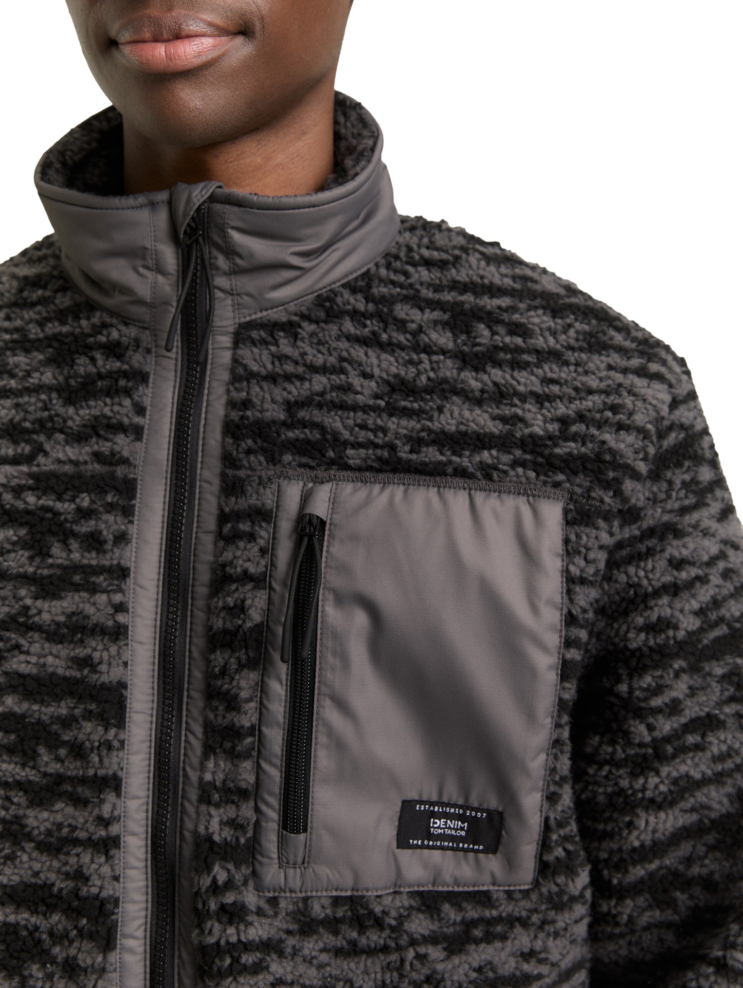 Teddy Jacke mit Stehkragen