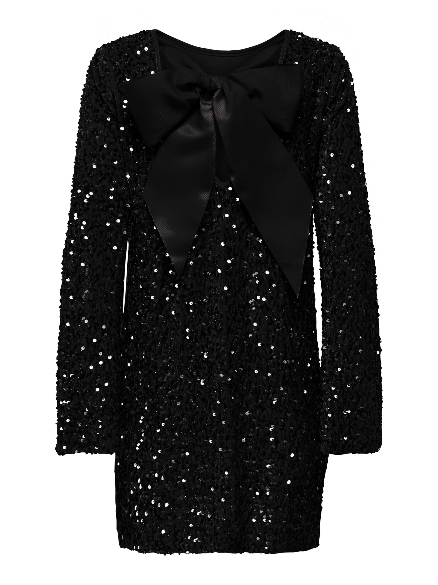 ONLANIKA SEQUINS LS BOW DRESS WVN CS