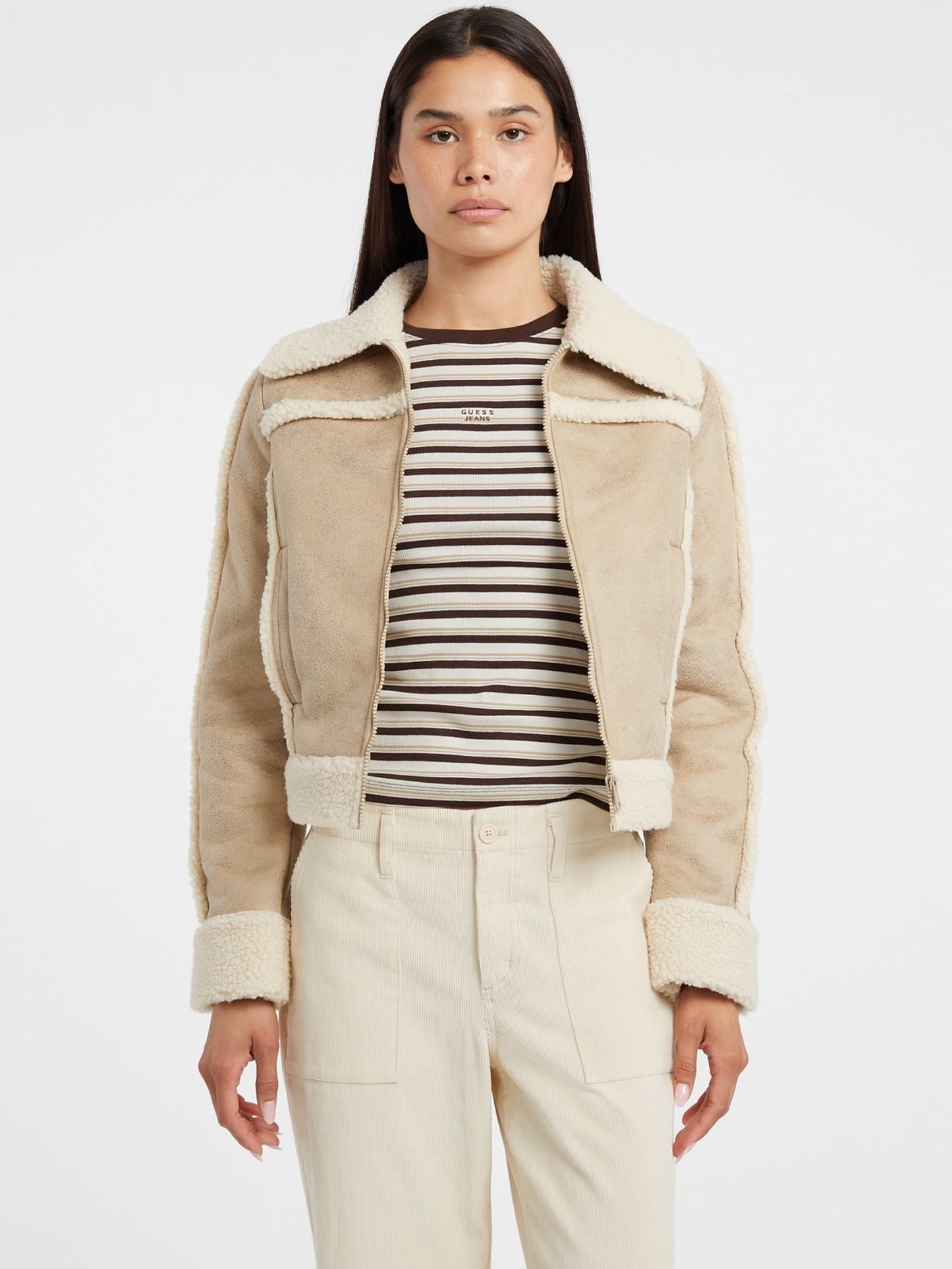 GJ FAUX SHEARLING JKT