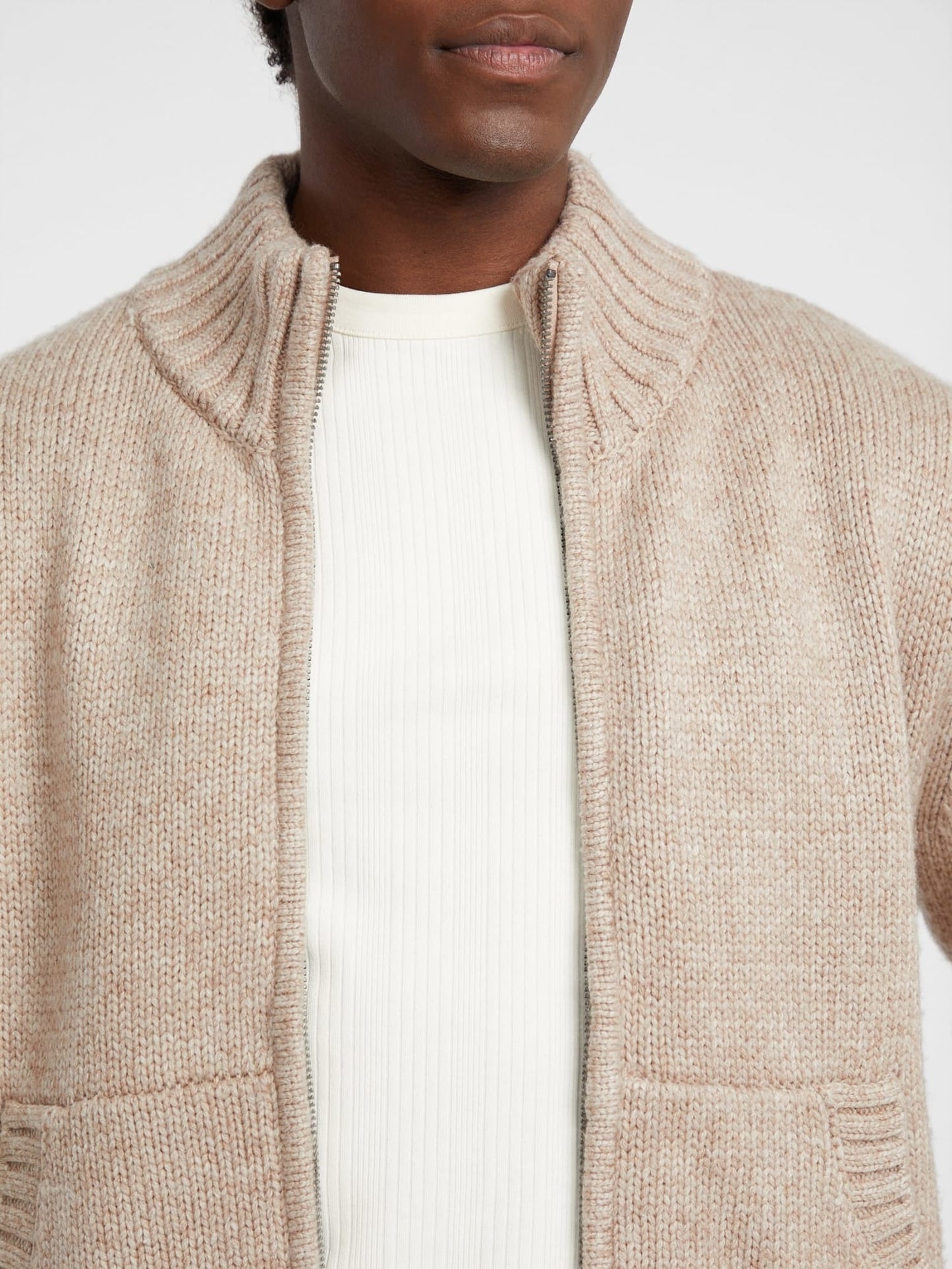 GJ LS PADDED ZIPPED SWTR